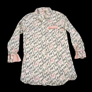 Victoria Secret Small Shift Love VS All Over Pink Black